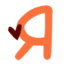 Стикер 33 ❤️🧡🧡🍁🧡