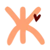 Стикер 8 ❤️🧡🧡🍁🧡