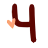 Стикер 25 ❤️🧡🧡🍁🧡
