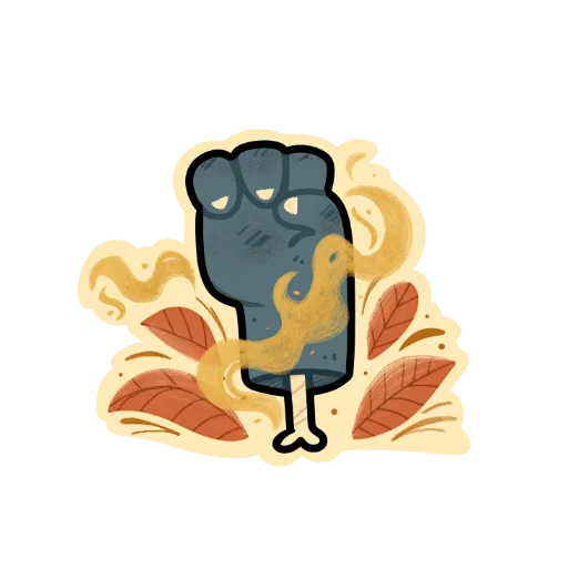 ✊ Стикер «Autumn girl» для Telegram