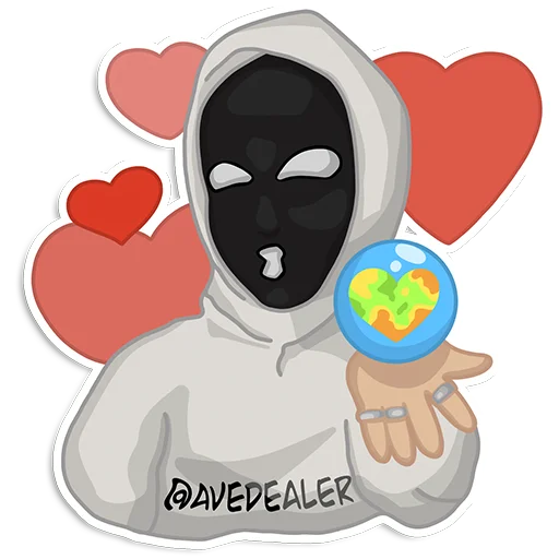 😍 Стикер «Дилер твоих знаний —» для Telegram