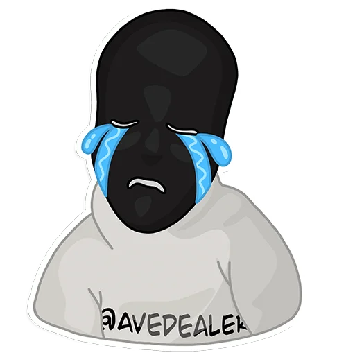 😭 Стикер «Дилер твоих знаний —» для Telegram