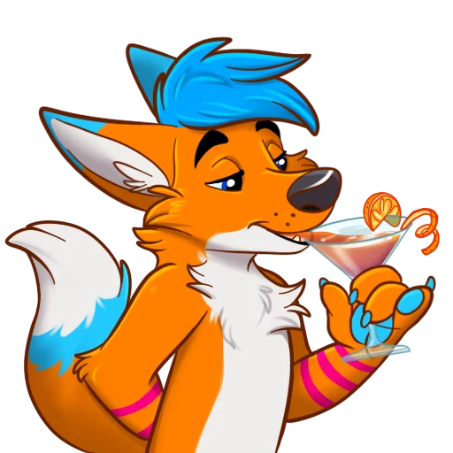 🍸 Стикер «AviFoxExpansion» для Telegram