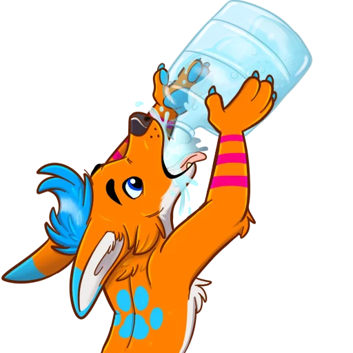 🚰 Стикер «AviFoxExpansion» для Telegram
