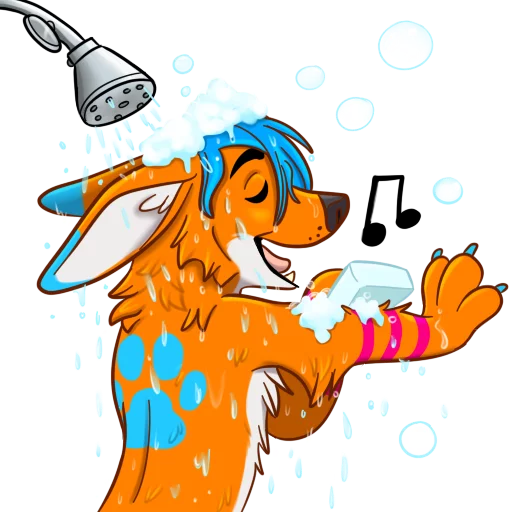 🛀 Стикер «AviFoxExpansion» для Telegram