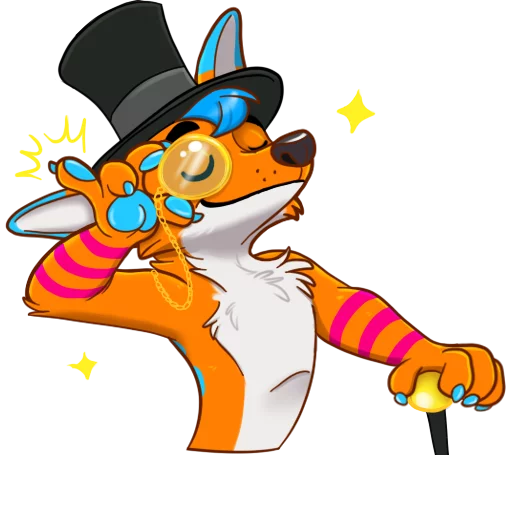 🎩 Стикер «AviFoxExpansion» для Telegram