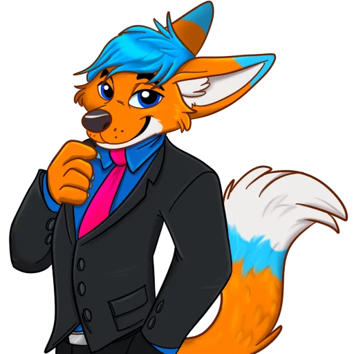 👔 Стикер «AviFoxExpansion» для Telegram