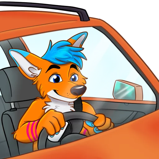 🚗 Стикер «AviFoxExpansion» для Telegram