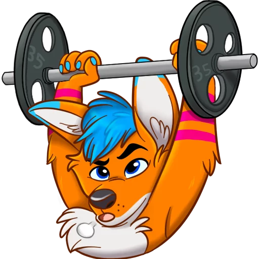 🏋️ Стикер «AviFoxExpansion» для Telegram
