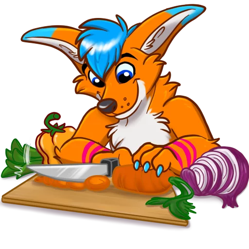 🔪 Стикер «AviFoxExpansion» для Telegram