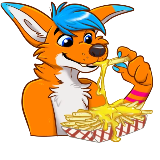 🍟 Стикер «AviFoxExpansion» для Telegram