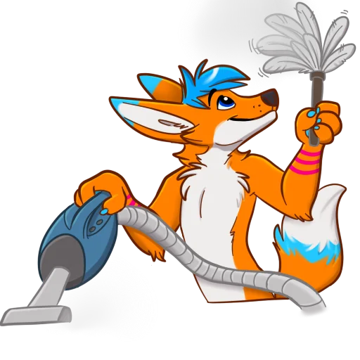 🧹 Стикер «AviFoxExpansion» для Telegram