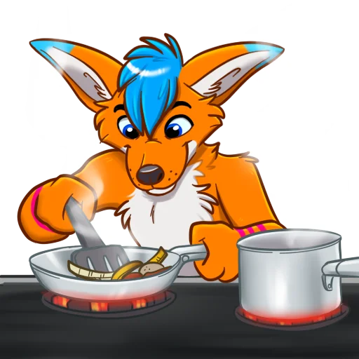 🍳 Стикер «AviFoxExpansion» для Telegram