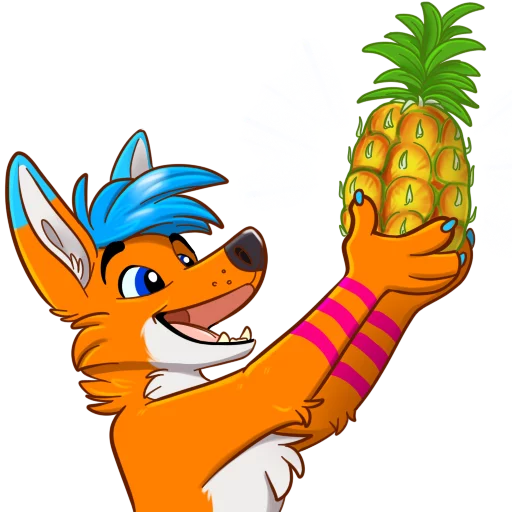 🍍 Стикер «AviFoxExpansion» для Telegram