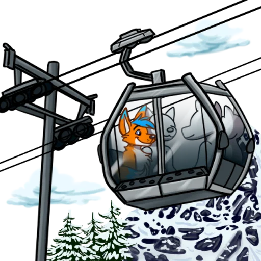 🚡 Стикер «AviFoxExpansion» для Telegram