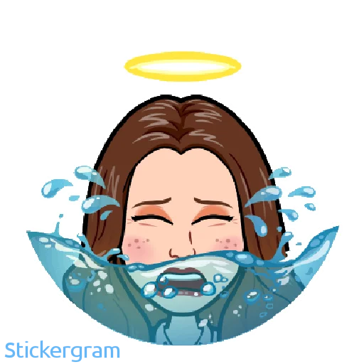 😭 Стикер «Анютик» для Telegram