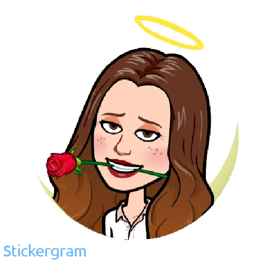🌺 Стикер «Анютик» для Telegram