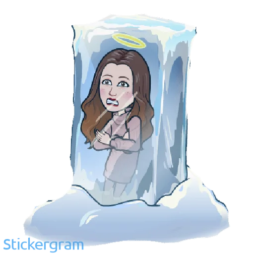 🥶 Стикер «Анютик» для Telegram