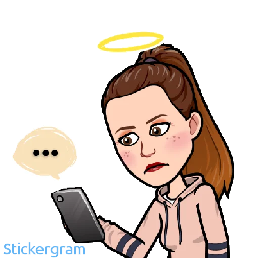 😞 Стикер «Анютик» для Telegram