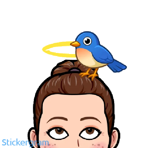 🙄 Стикер «Анютик» для Telegram