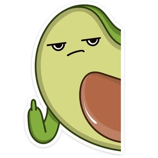 Стикерпак Avocado для Telegram — скачать