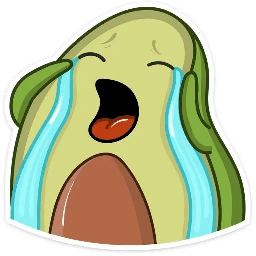 😭 Стикер «Avocado» для Telegram