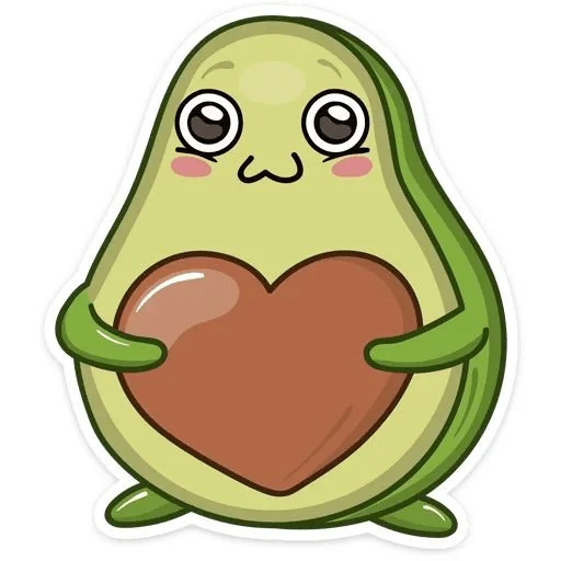 ❤️ Стикер «Avocado» для Telegram