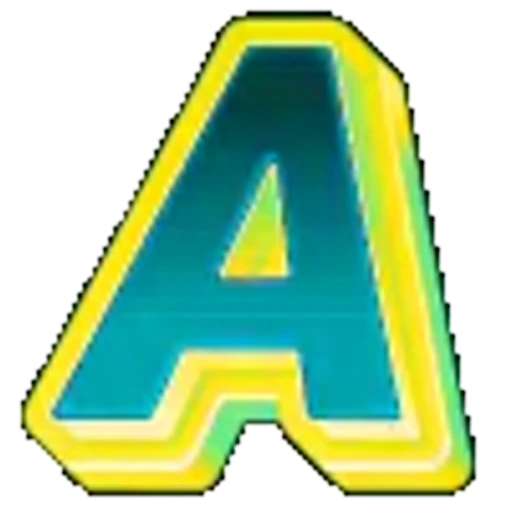 Стикерпак Яркие жёлто-зеленые анимированные буквы для Telegram