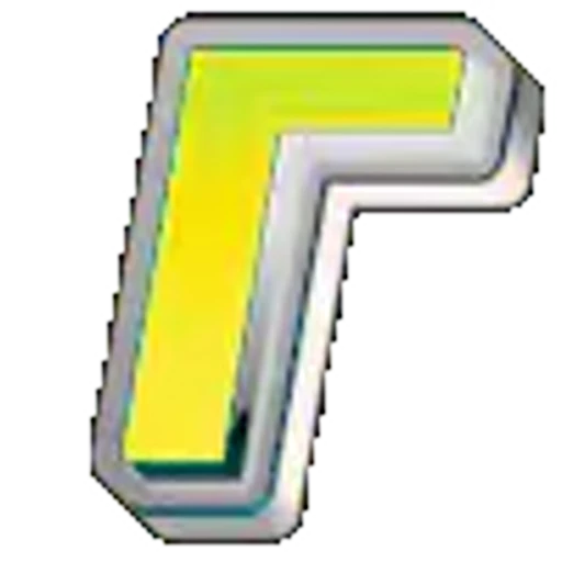 ⚪ Эмодзи «Яркие жёлто-зеленые анимированные буквы» для Telegram