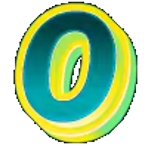 ⚪ Эмодзи «Яркие жёлто-зеленые анимированные буквы» для Telegram