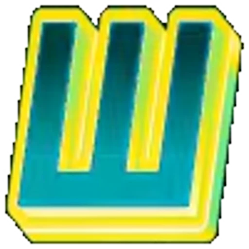 ⚪ Эмодзи «Яркие жёлто-зеленые анимированные буквы» для Telegram