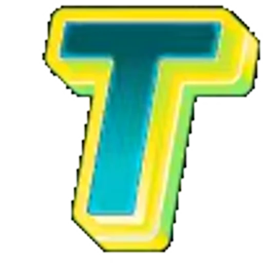 ⚪ Эмодзи «Яркие жёлто-зеленые анимированные буквы» для Telegram
