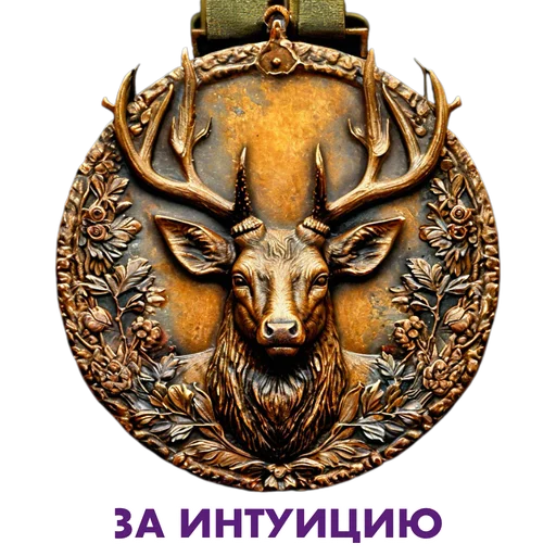 🦌 Стикер «Награды за достижения» для Telegram