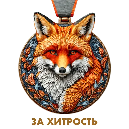 🦊 Стикер «Награды за достижения» для Telegram