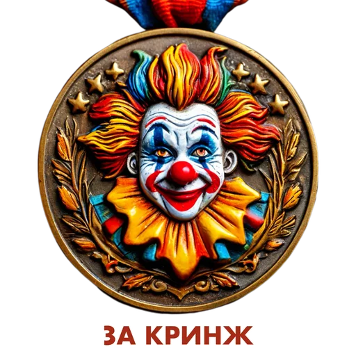 🤡 Стикер «Награды за достижения» для Telegram