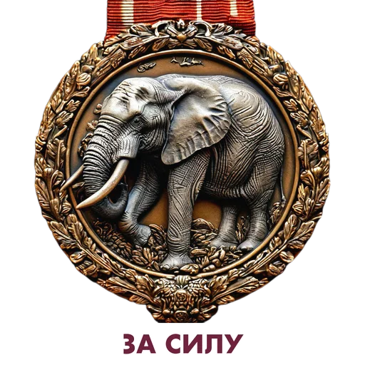 🐘 Стикер «Награды за достижения» для Telegram