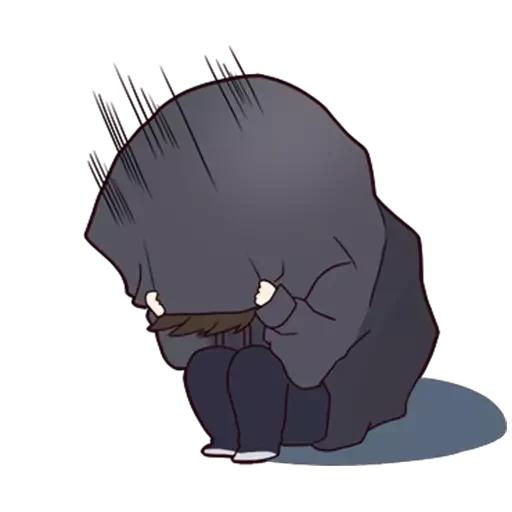 🙈 Стикер «Menhera-kun» для Telegram