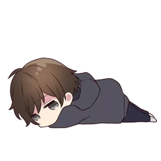 🥱 Стикер «Menhera-kun» для Telegram