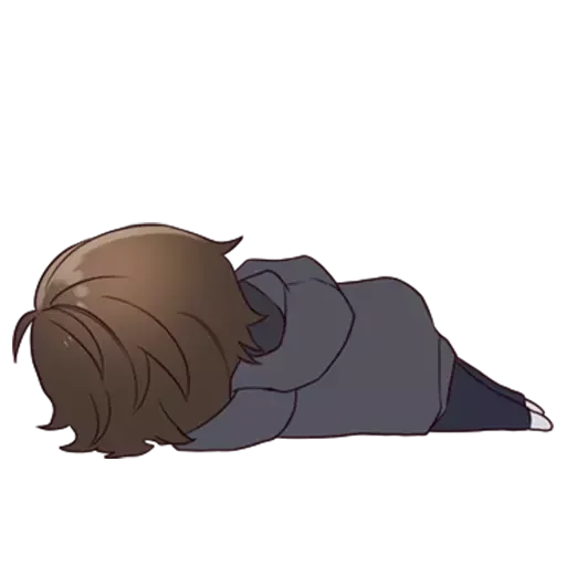 🥱 Стикер «Menhera-kun» для Telegram