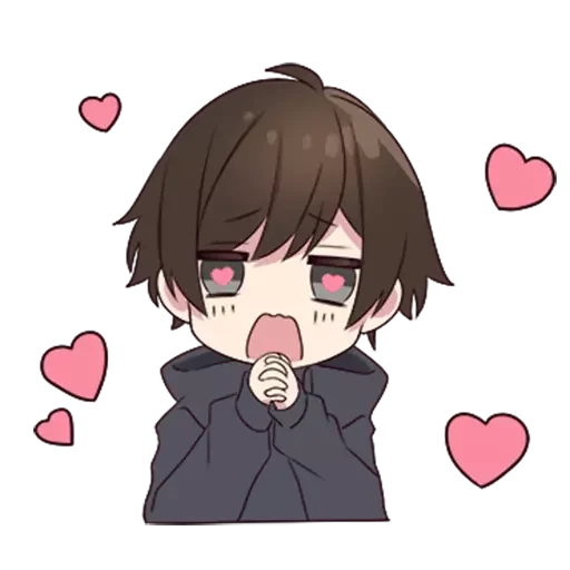 ❤️ Стикер «Menhera-kun» для Telegram