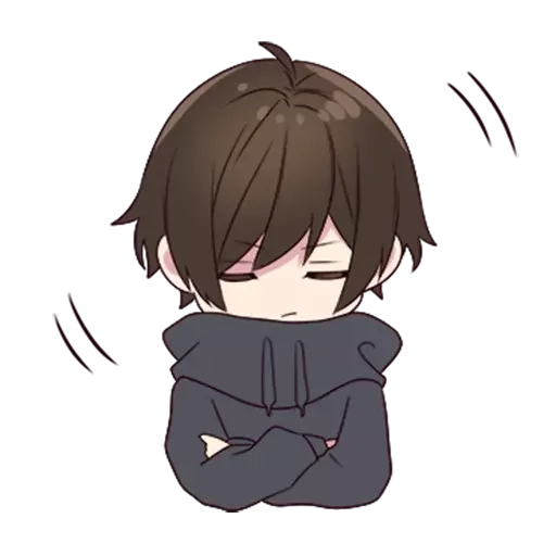 🤔 Стикер «Menhera-kun» для Telegram