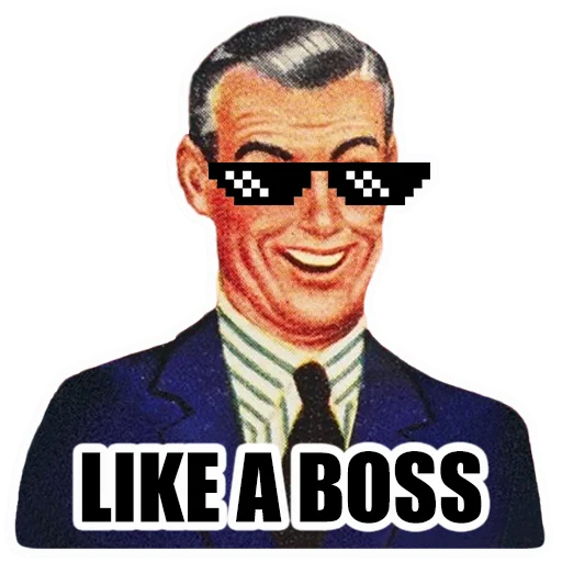 😎 Стикер «Awesome Man» для Telegram