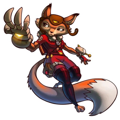 🦊 Стикер «Awesomenauts» для Telegram