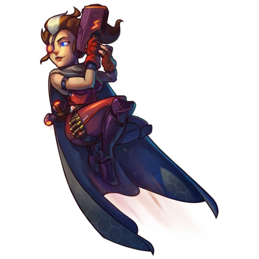 👩 Стикер «Awesomenauts» для Telegram