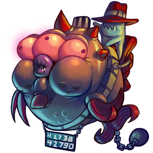 🐡 Стикер «Awesomenauts» для Telegram