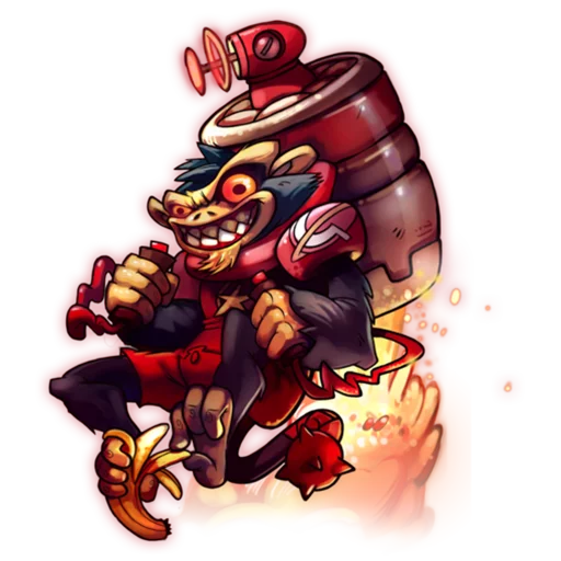 🐵 Стикер «Awesomenauts» для Telegram