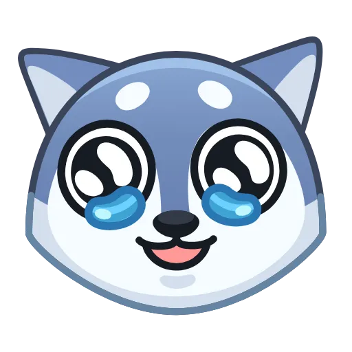 🥹 Стикер «Wolf Awoo Emoji» для Telegram