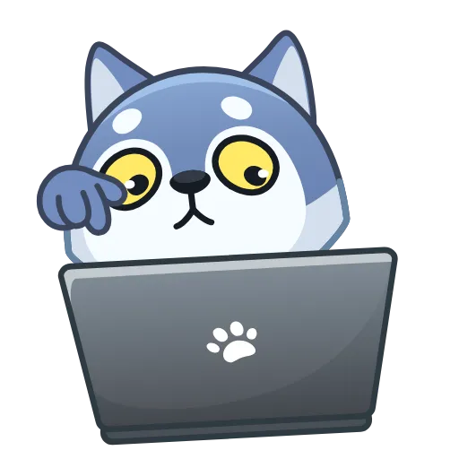 💻 Стикер «Wolf Awoo Emoji» для Telegram