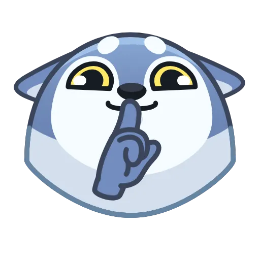 🤫 Стикер «Wolf Awoo Emoji» для Telegram