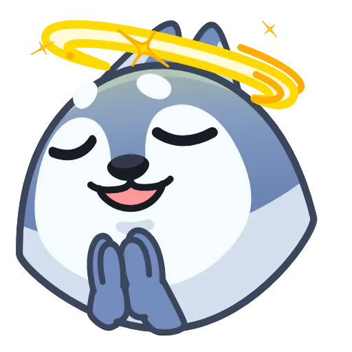 😇 Стикер «Wolf Awoo Emoji» для Telegram